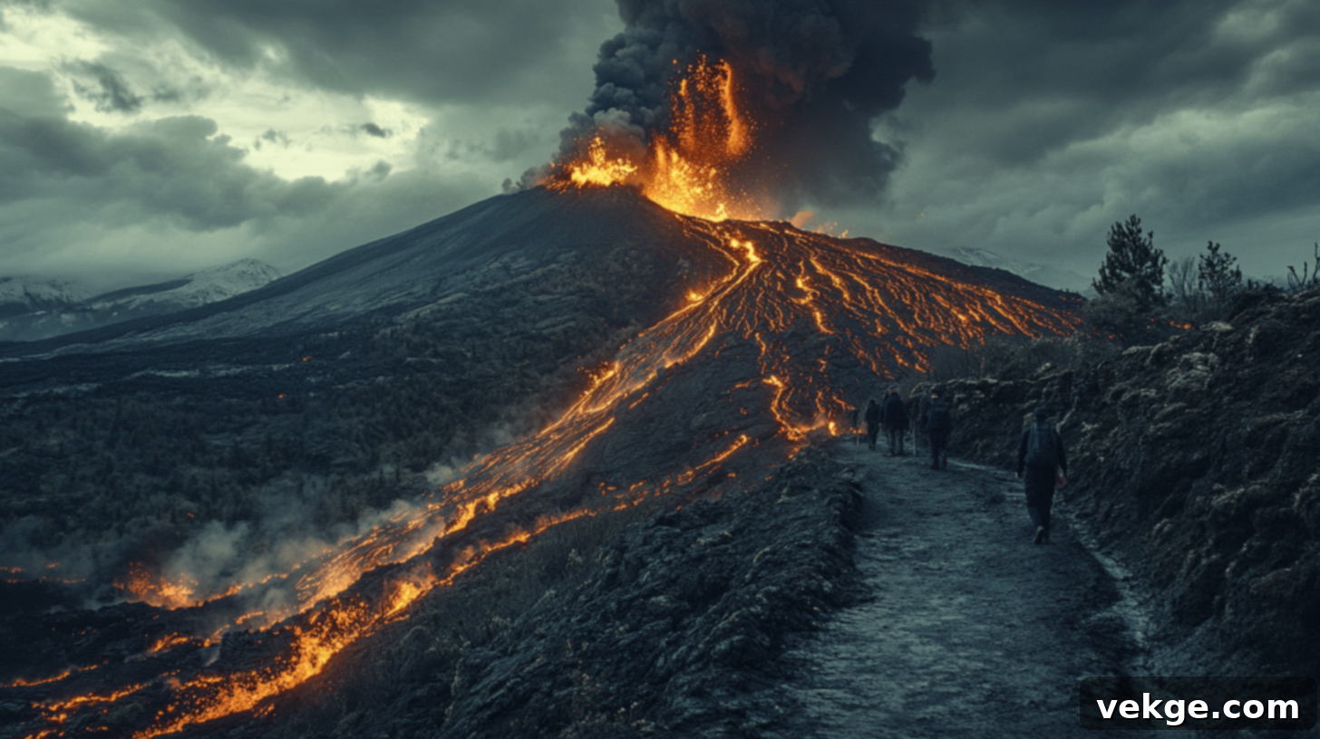Mount Etna, one of the world's most active volcanoes in Sicily, with fertile slopes