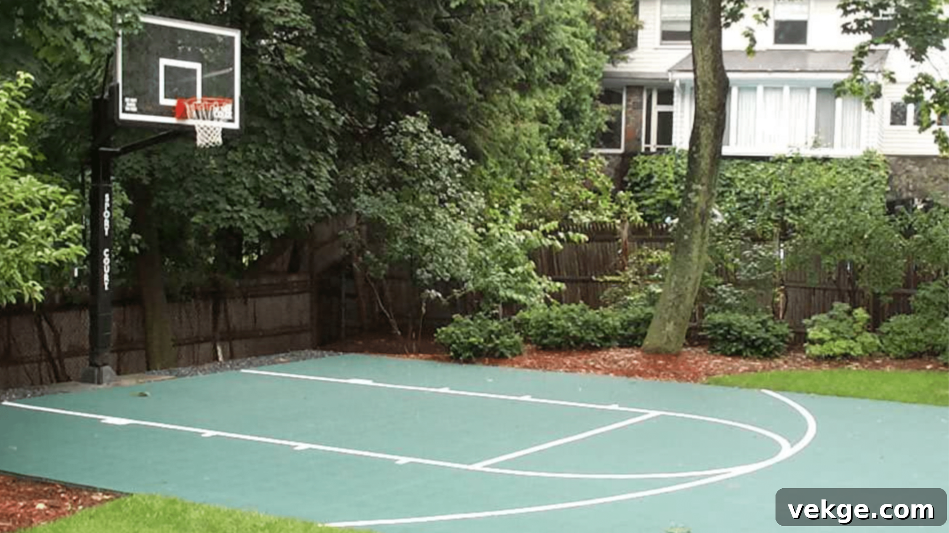 Mini Basketball Court for Small Backyards
