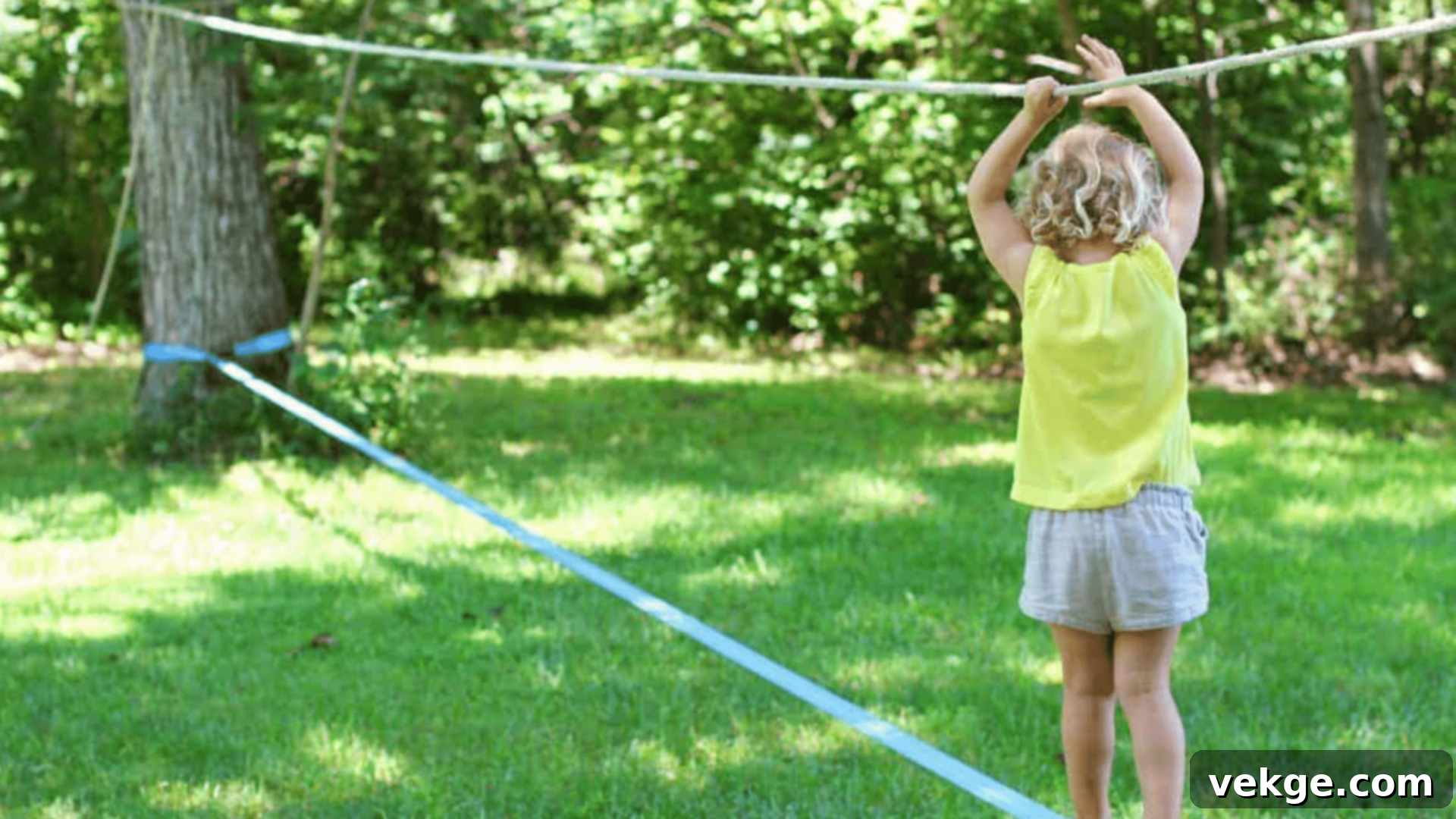 Slackline for Balance and Fun