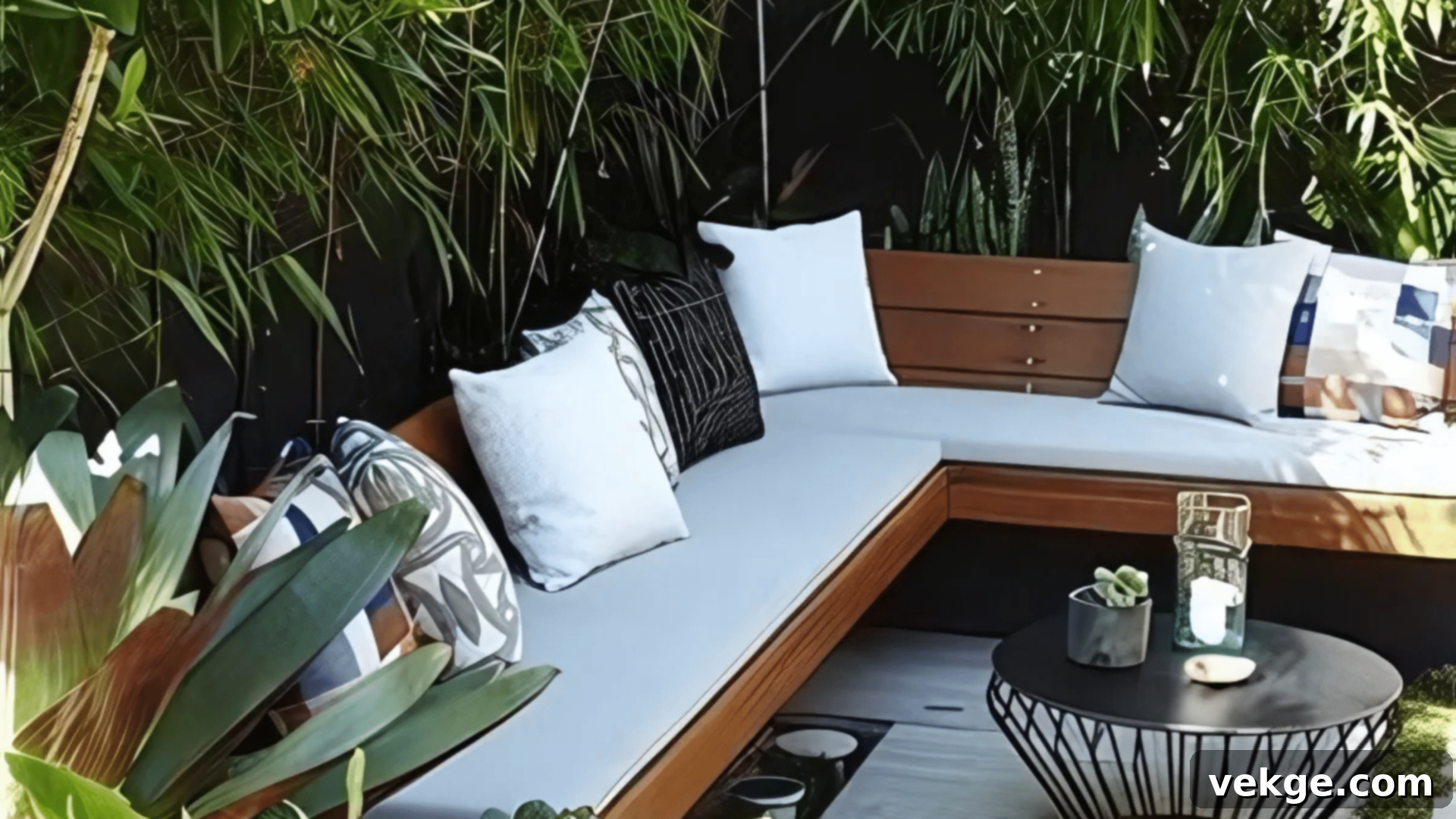Compact Outdoor Lounge Area