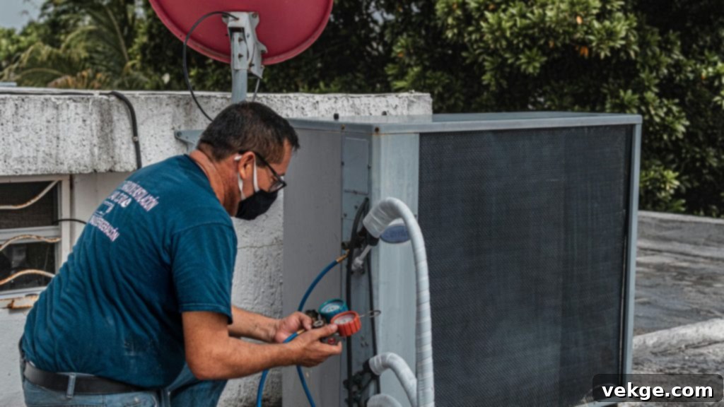 Modern HVAC system installed in an older home, highlighting efficiency improvements.