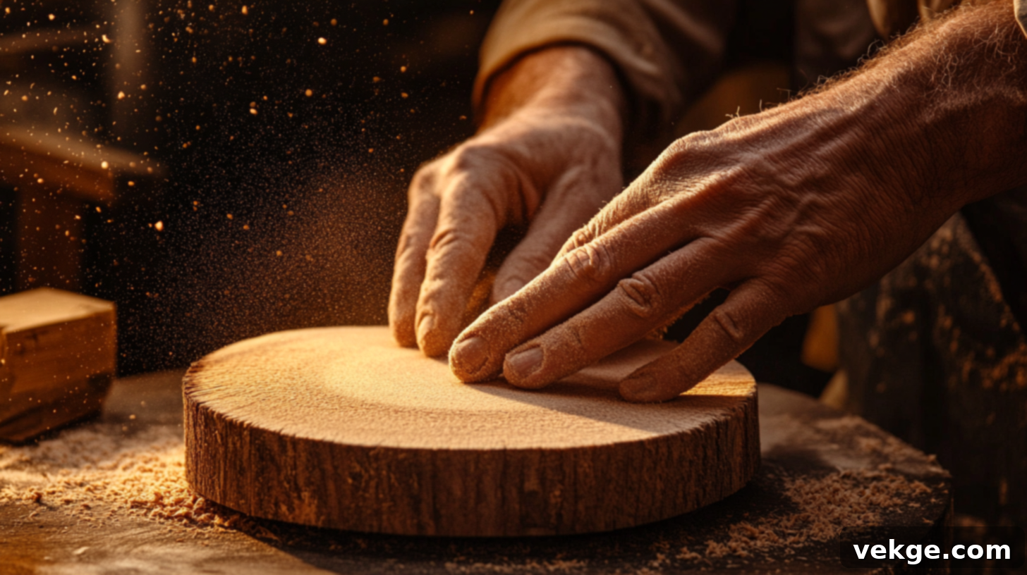 Smooth wood for coasters
