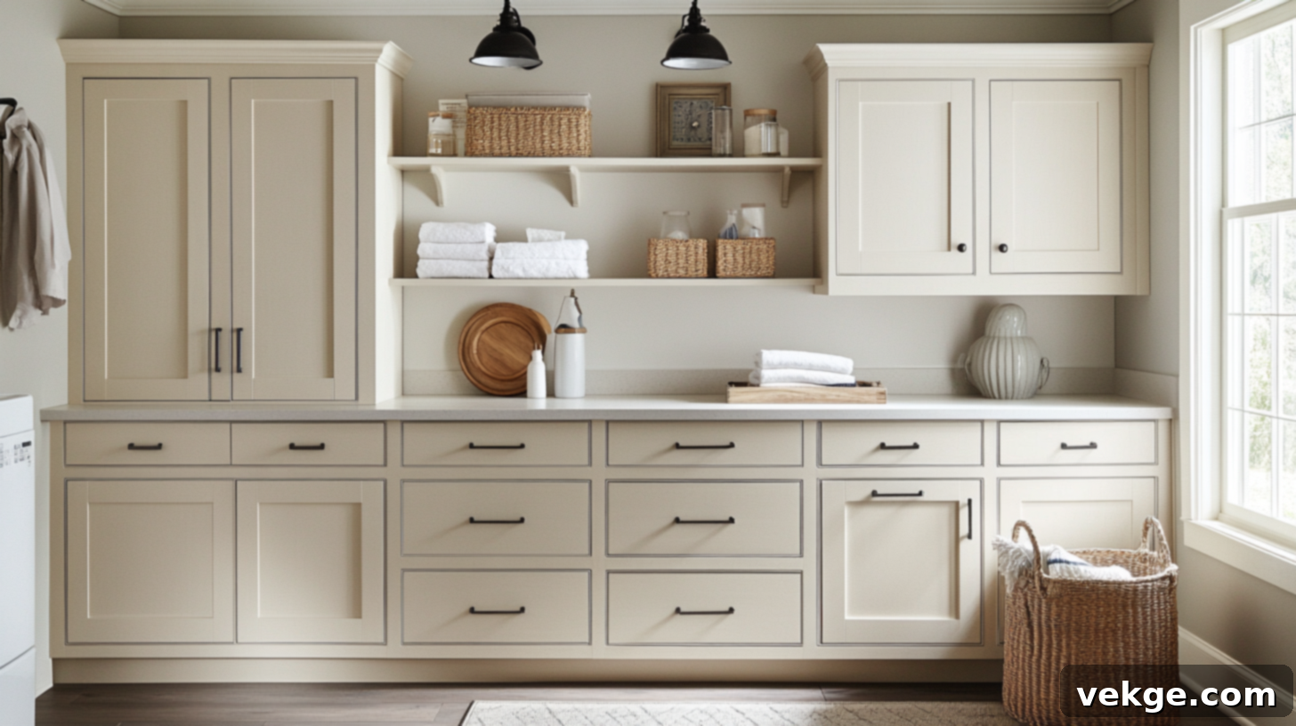 Hidden Laundry Room Cabinets
