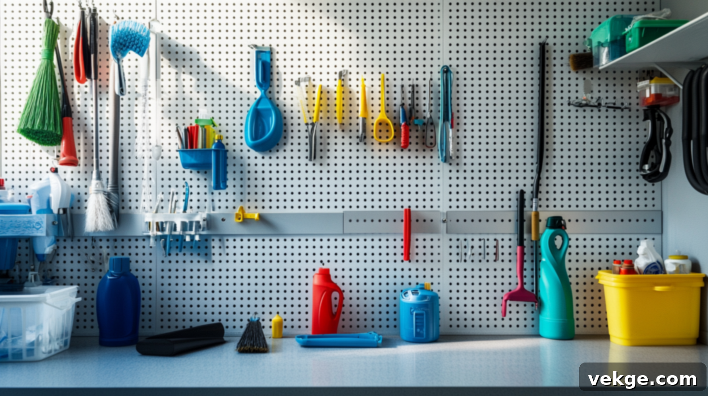 Laundry Room Pegboard