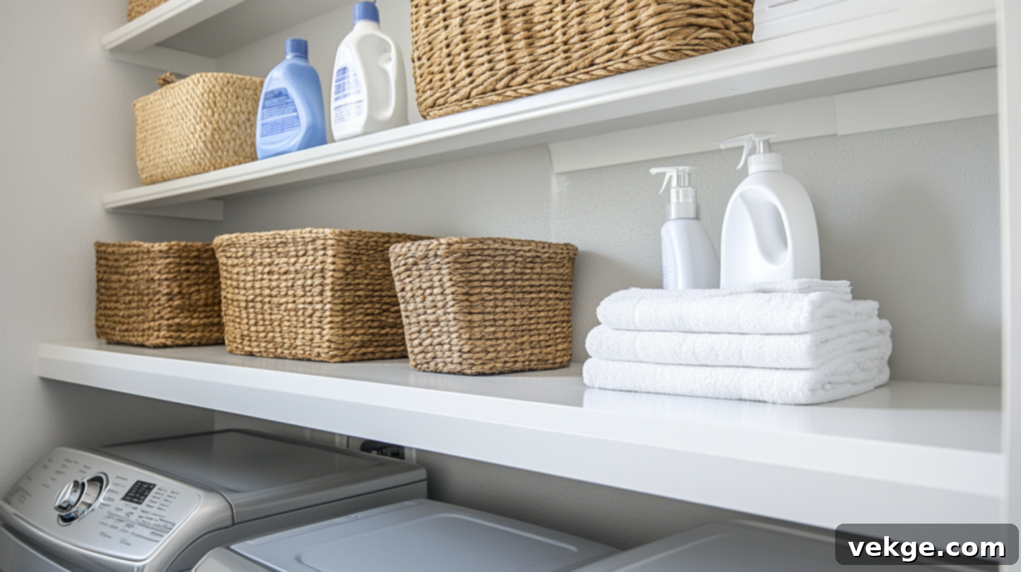 Simple Wall-Mounted Shelving Units