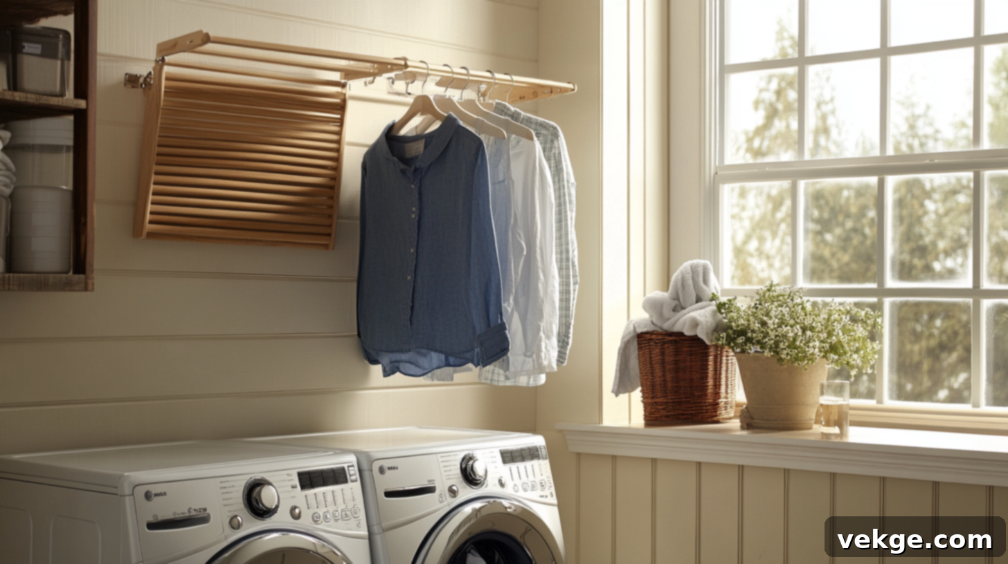Wall-Mounted Drying Rack