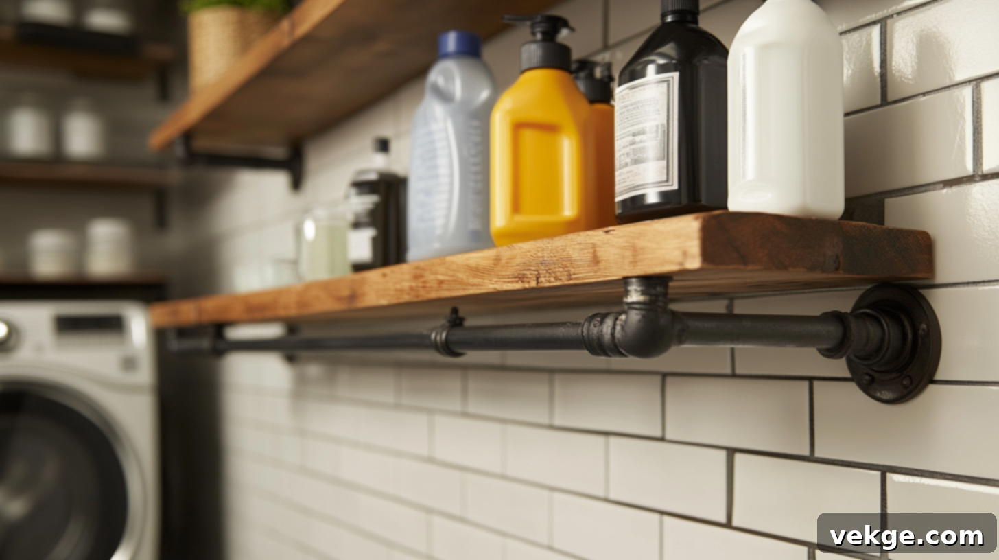 Industrial Pipe Shelving