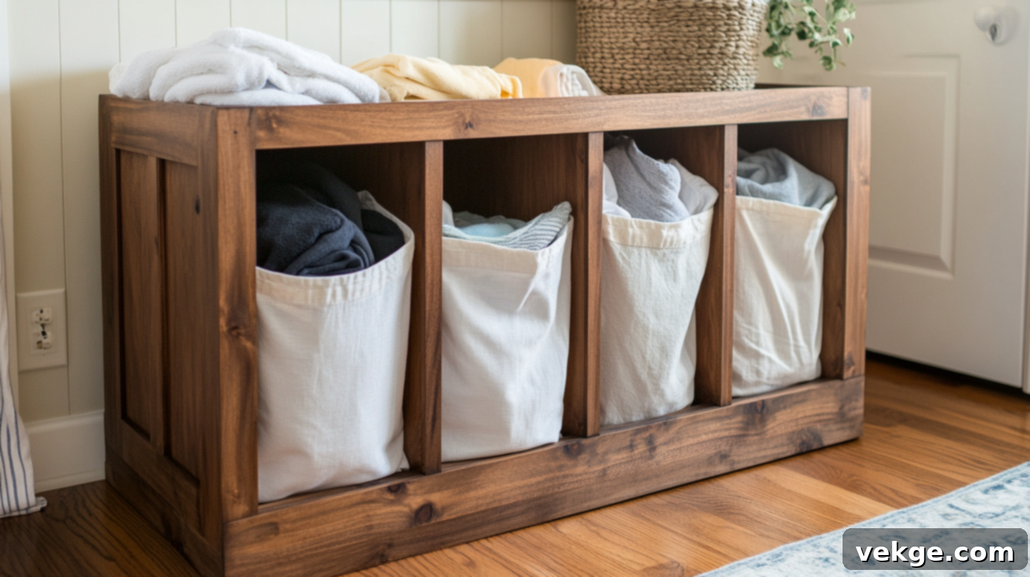 Laundry Hamper with Compartments