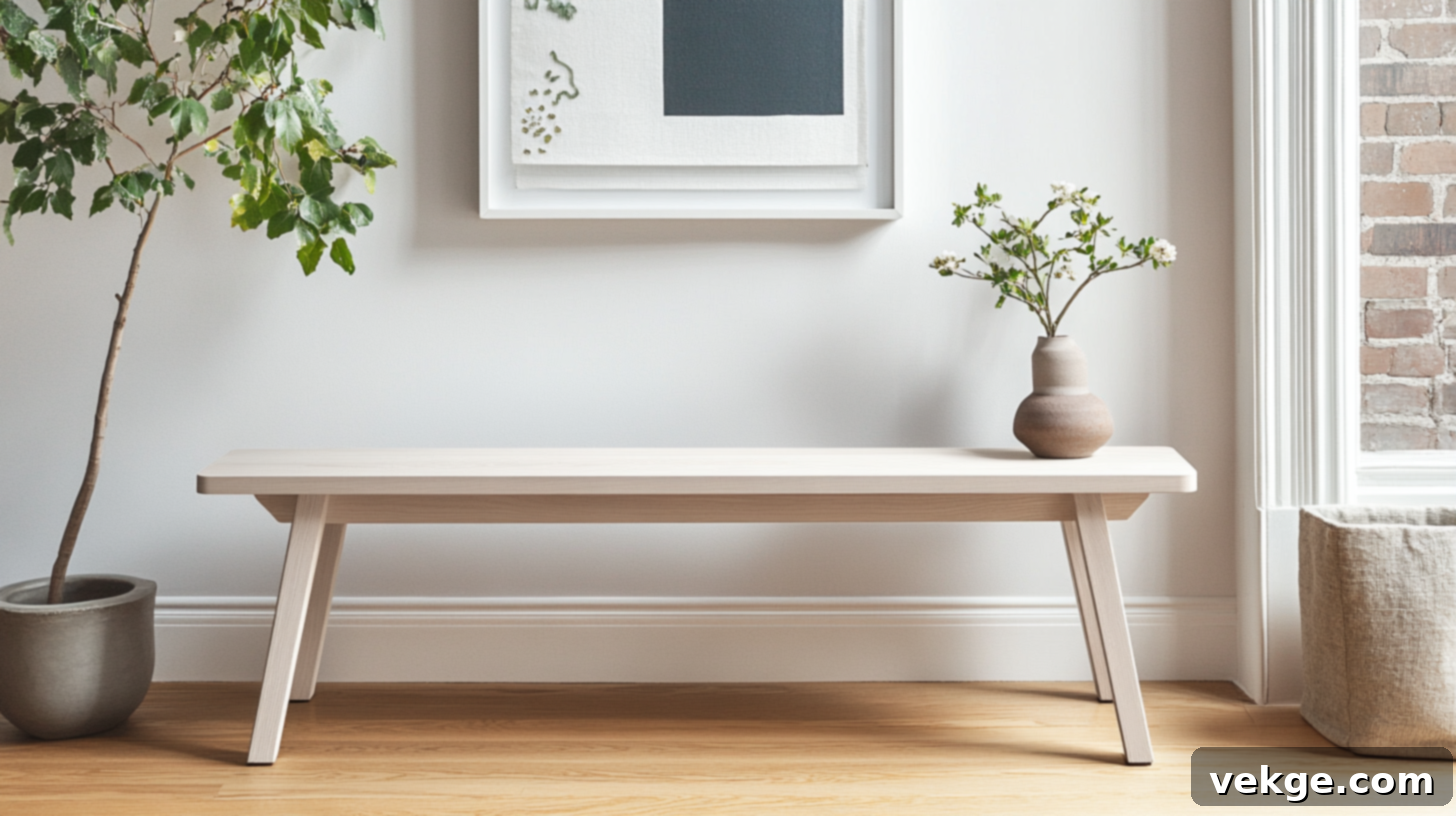Modern and Minimalist Bench