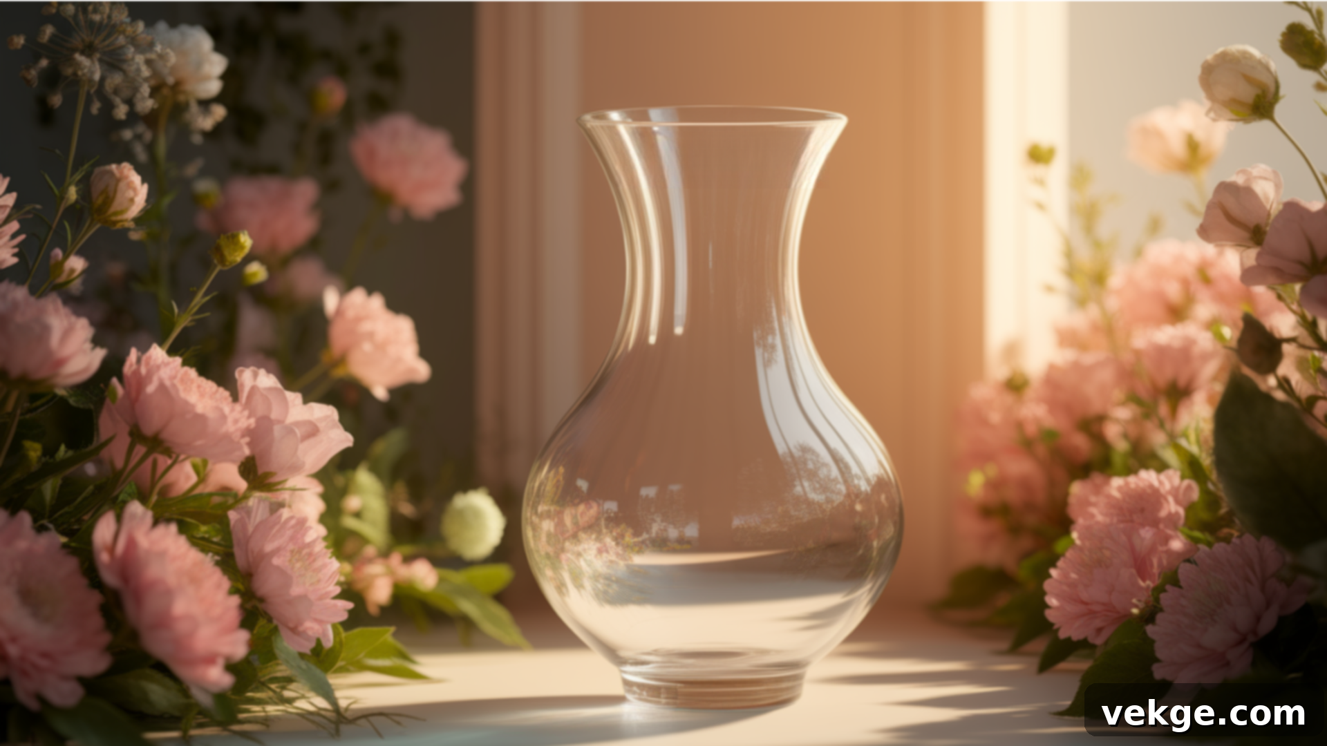Cleaning the glass vase before painting to ensure proper adhesion