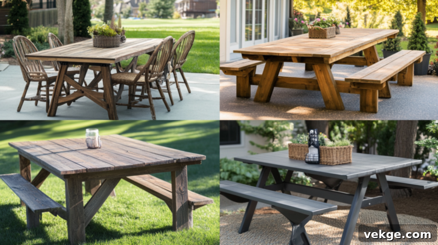 Selecting the Best Outdoor Table Design for Your Patio or Deck