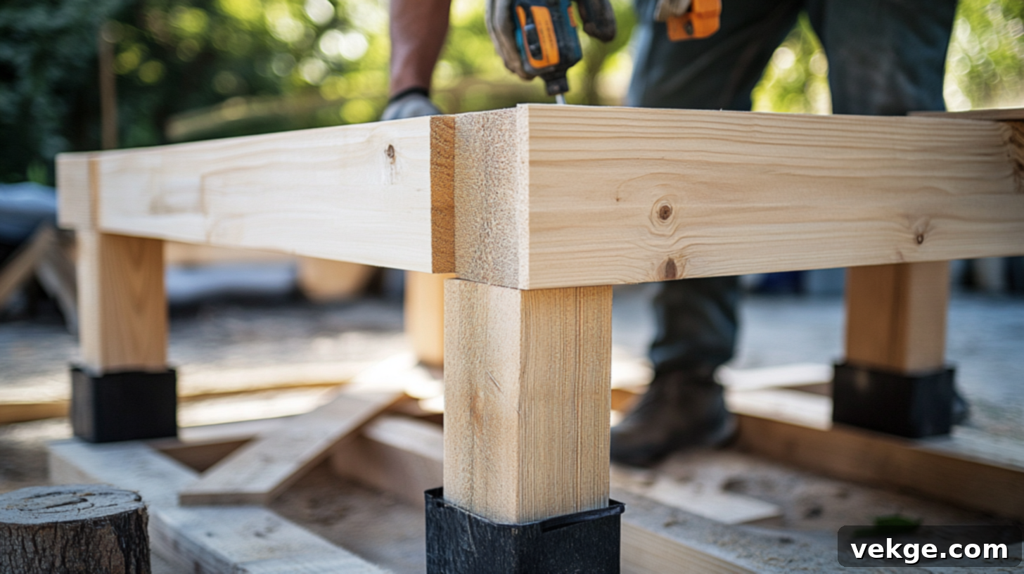 Building the Frame and Legs for a Stable Outdoor Table