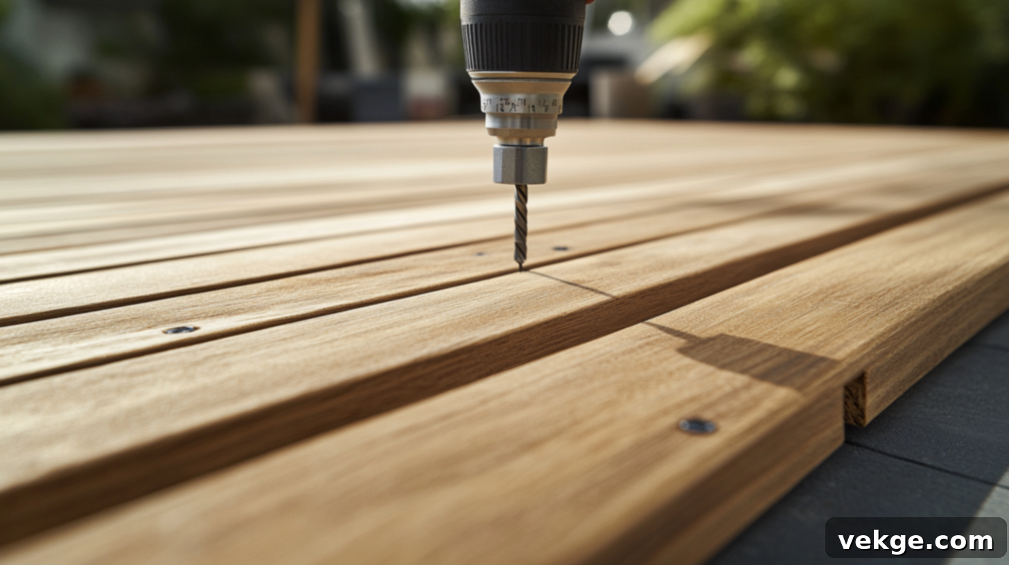 Choosing and Attaching a Solid or Slatted Tabletop for Outdoor Use