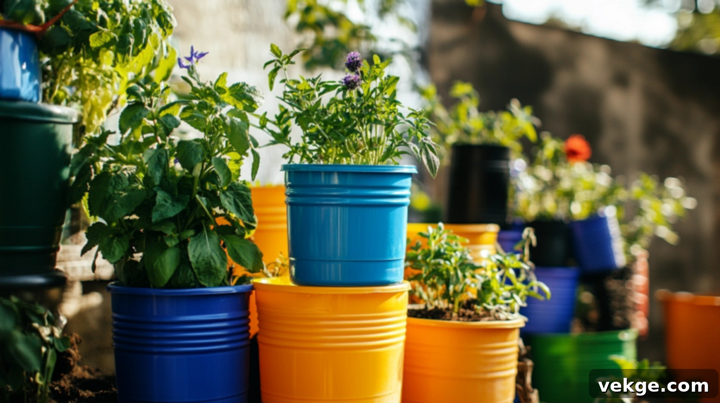 Creative Container Gardening Ideas with Recycled Items