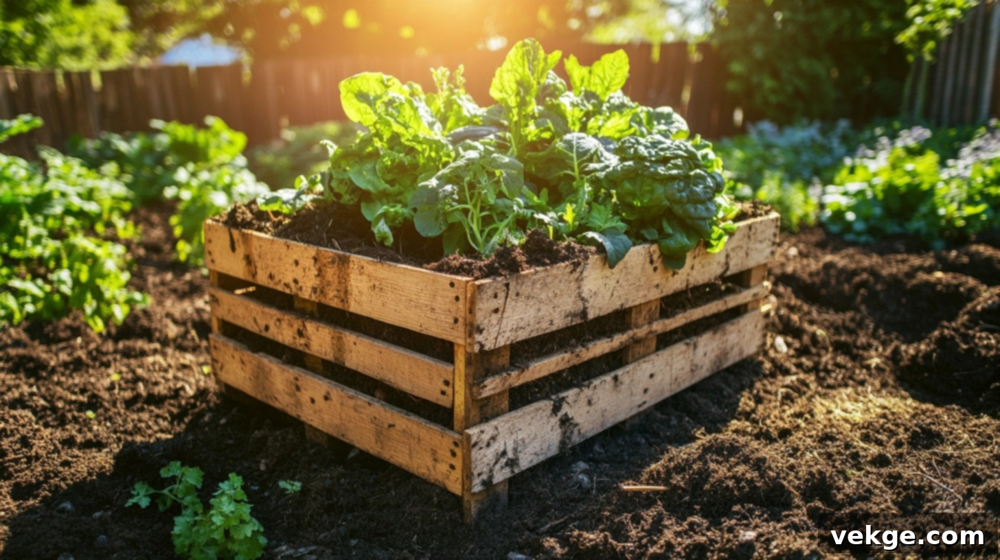 DIY Composting Bin from Pallets for Free Organic Fertilizer