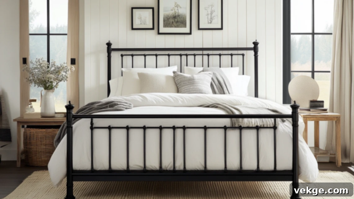 Use_Iron_or_Metal_Bed_Frames_for_a_Rustic_Touch