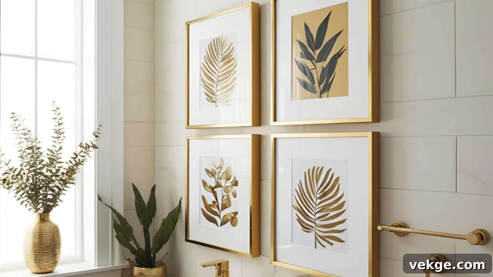 Gold-Framed Art