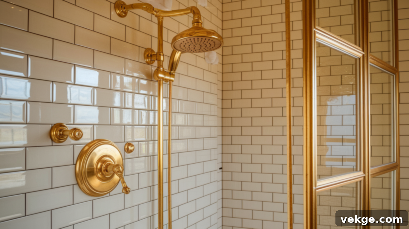 Gold Shower Hardware