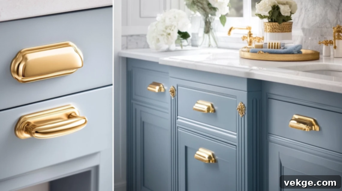 Gold Vanity Handles and Knobs