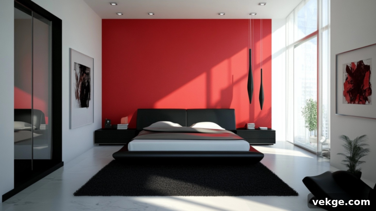 Bold_Red_Accent_Wall_with_Black_Furniture