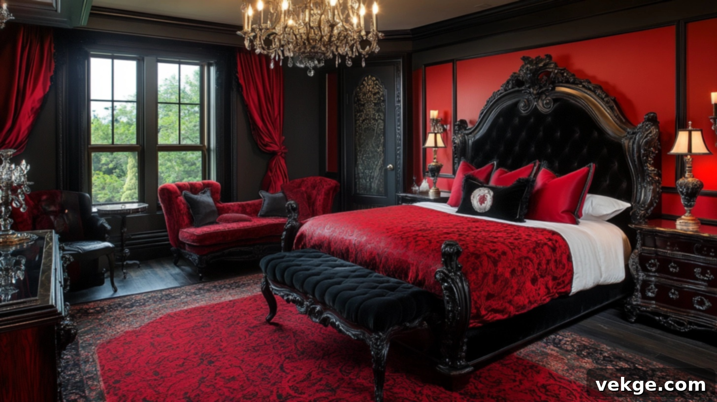 Baroque-Style_Red_and_Black_Bedroom