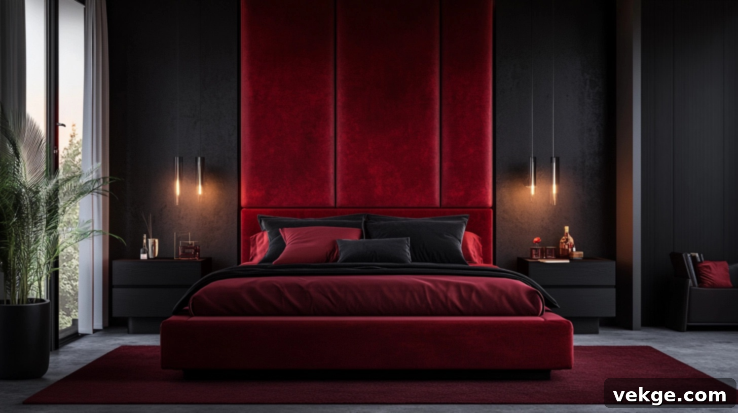 Red_Velvet_Headboard_with_Black_Furniture