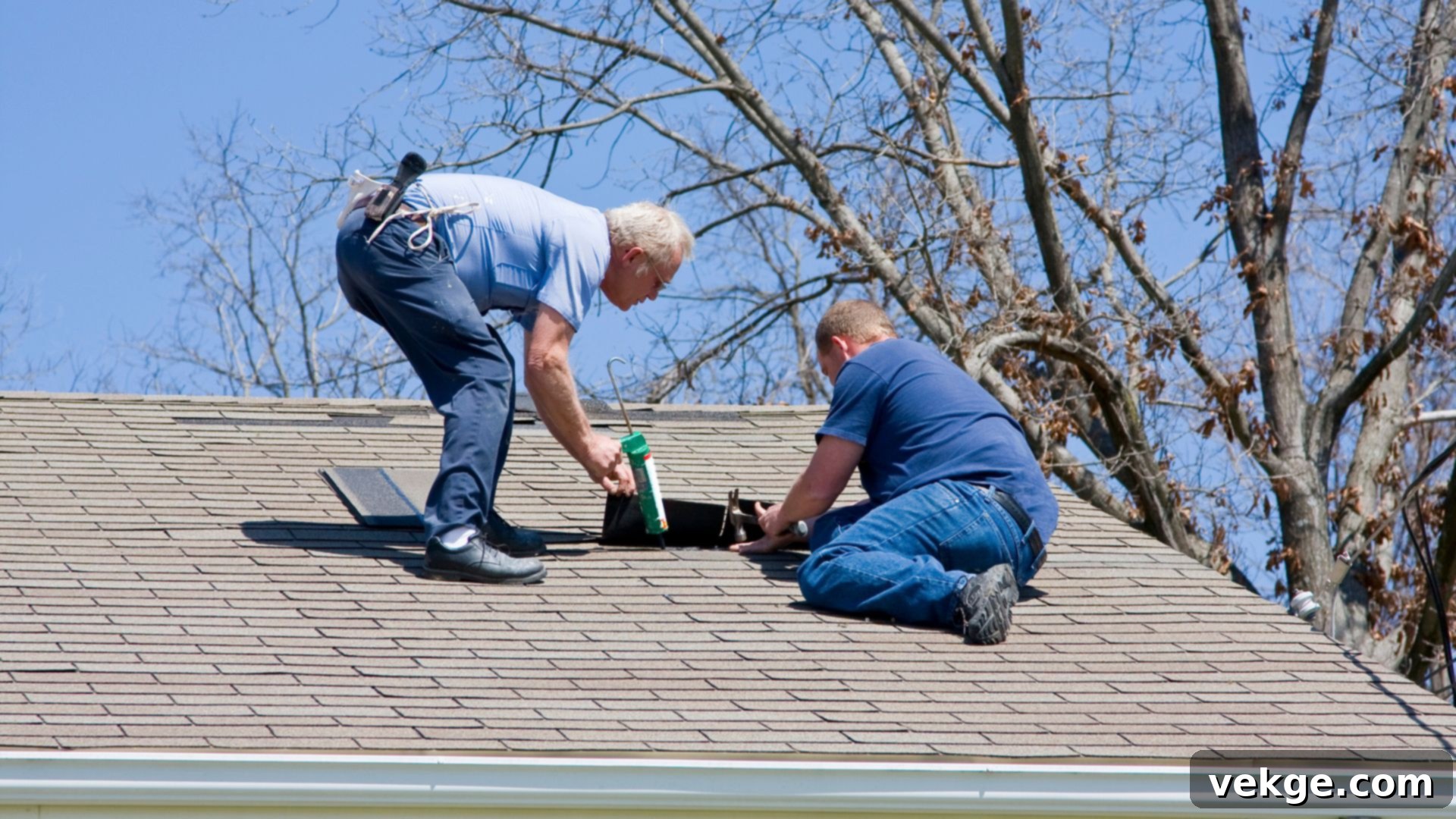 Healthy roof protecting a home