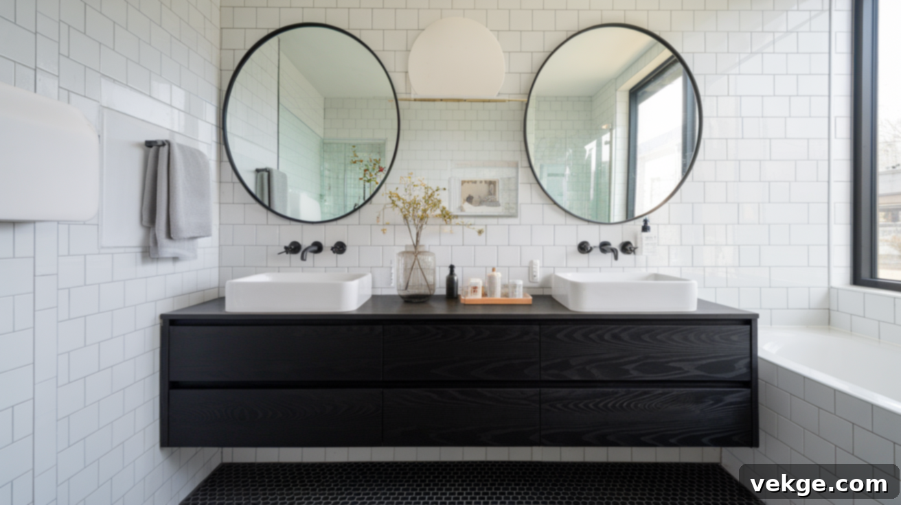 Black Vanities and Cabinets