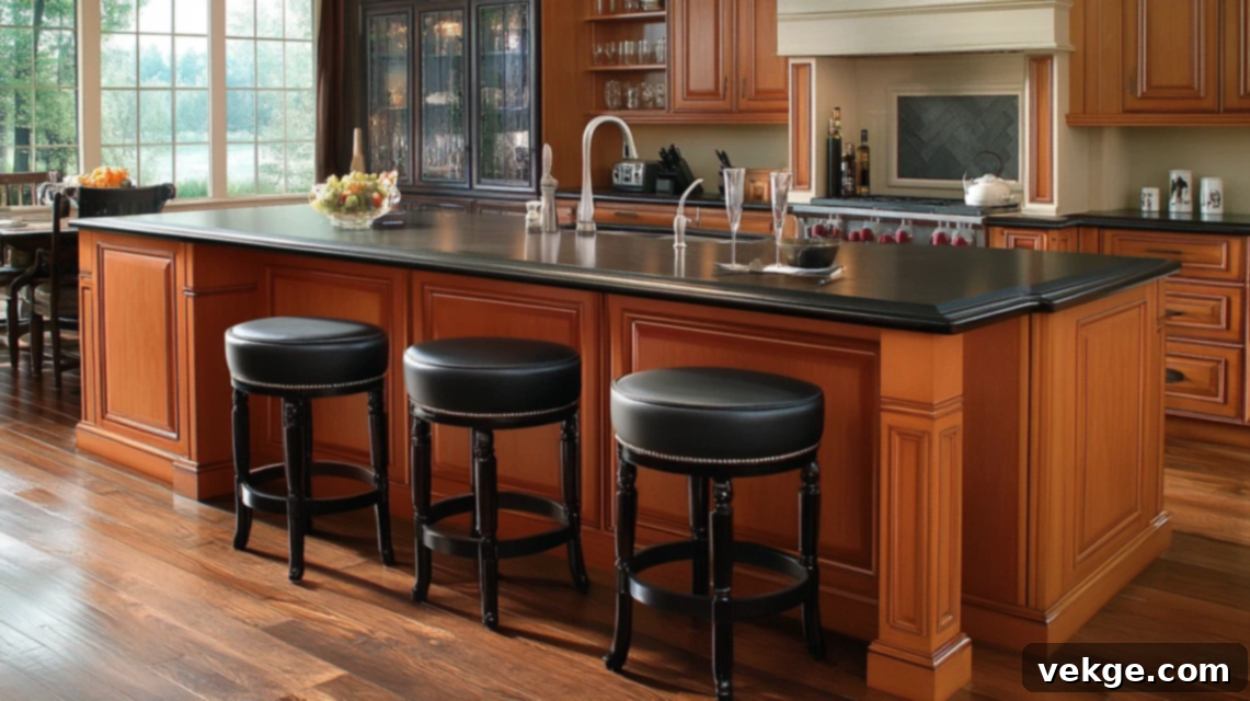 Kitchen island with seating for dining