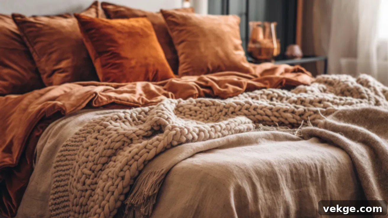 Incorporate Fall Textures into Your Bedroom Decor