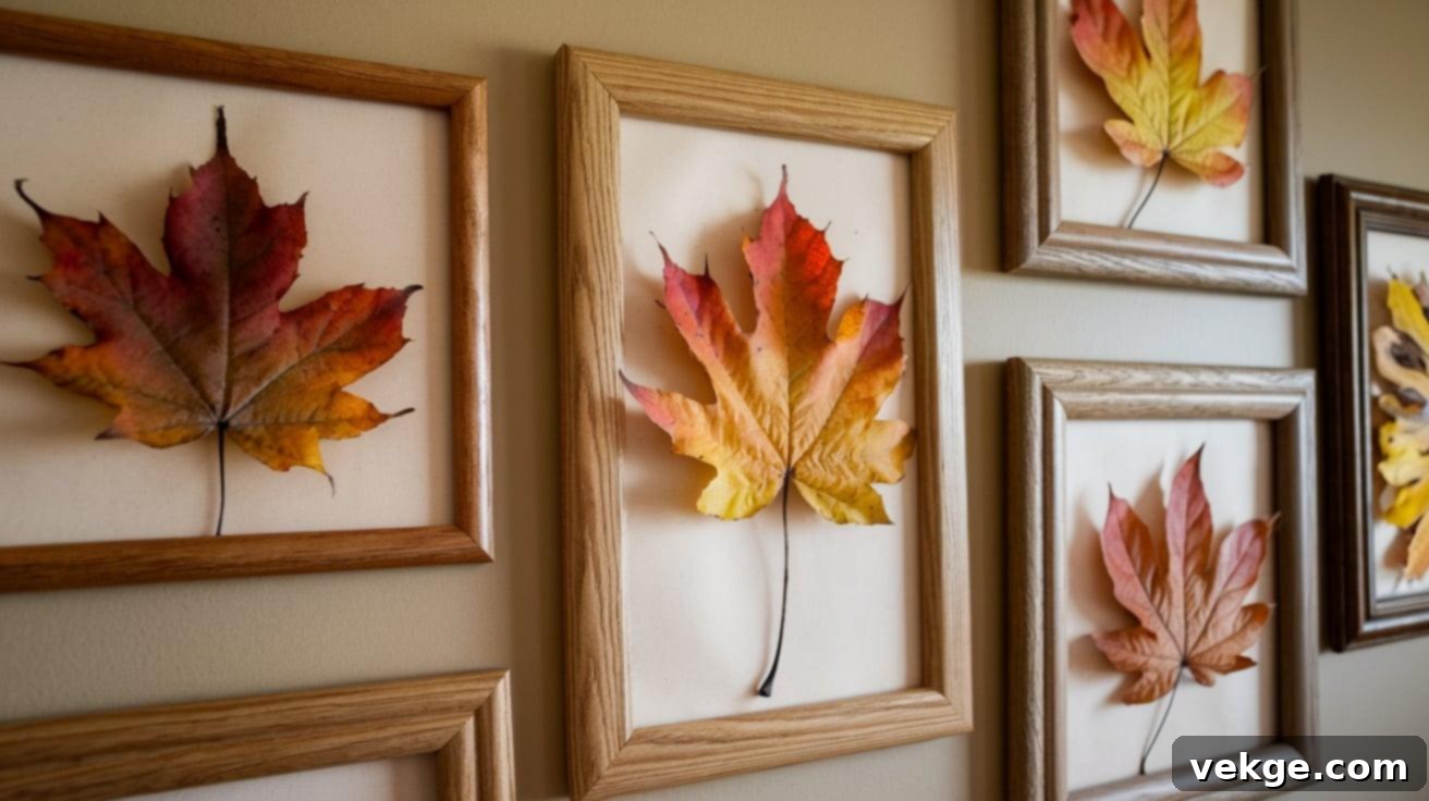 DIY Autumn Leaf Wall Art for Your Bedroom