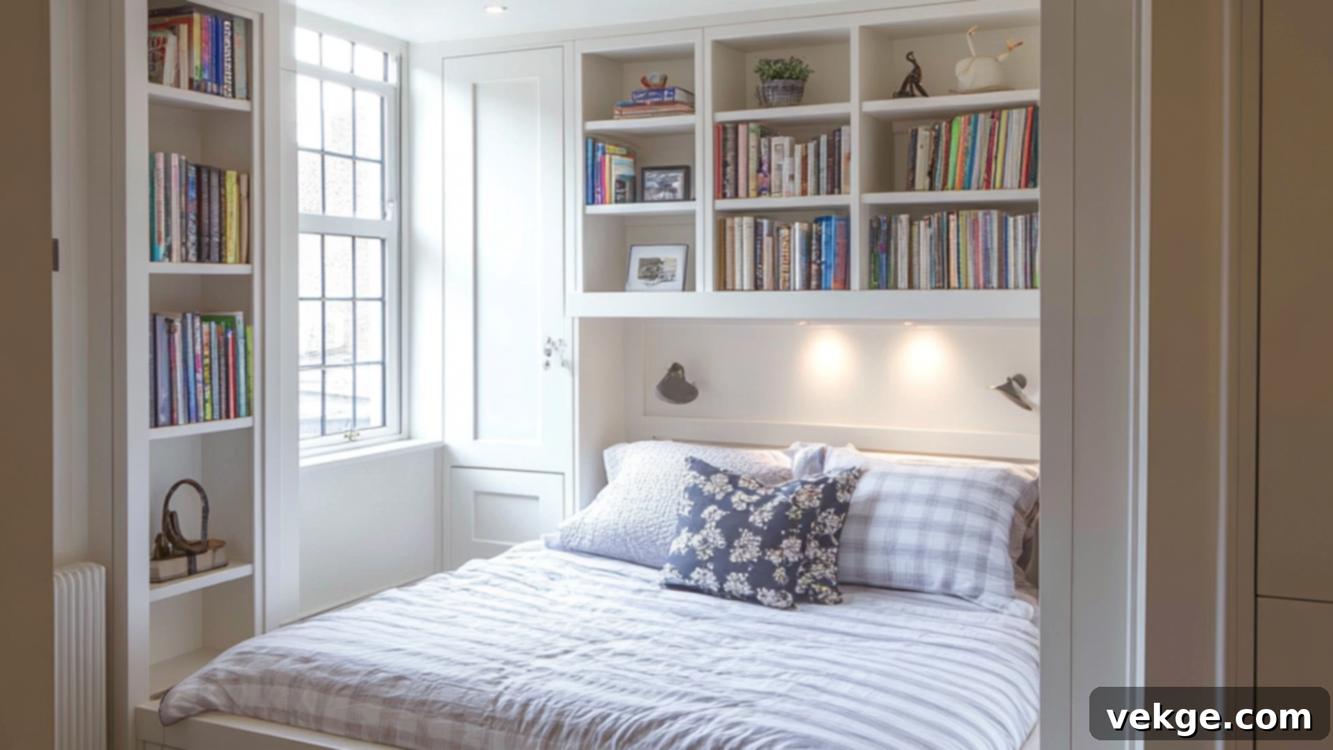 Built-In Storage Solutions in a small bedroom