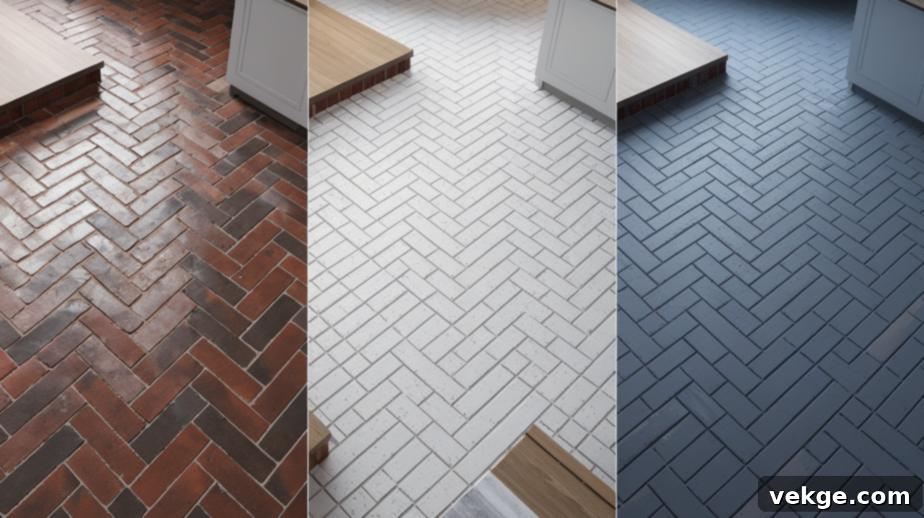 Color Variations: Red, Whitewashed, Grey Brick