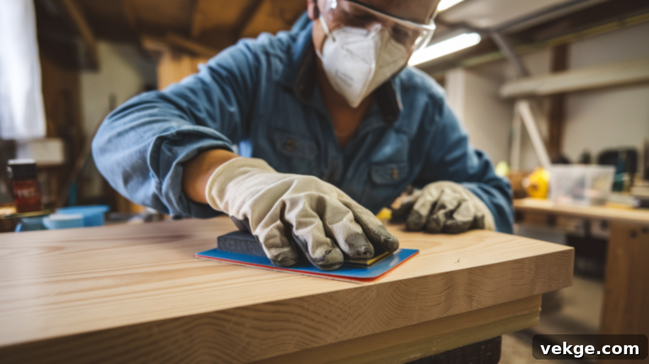 Preparation for Tung Oil Application
