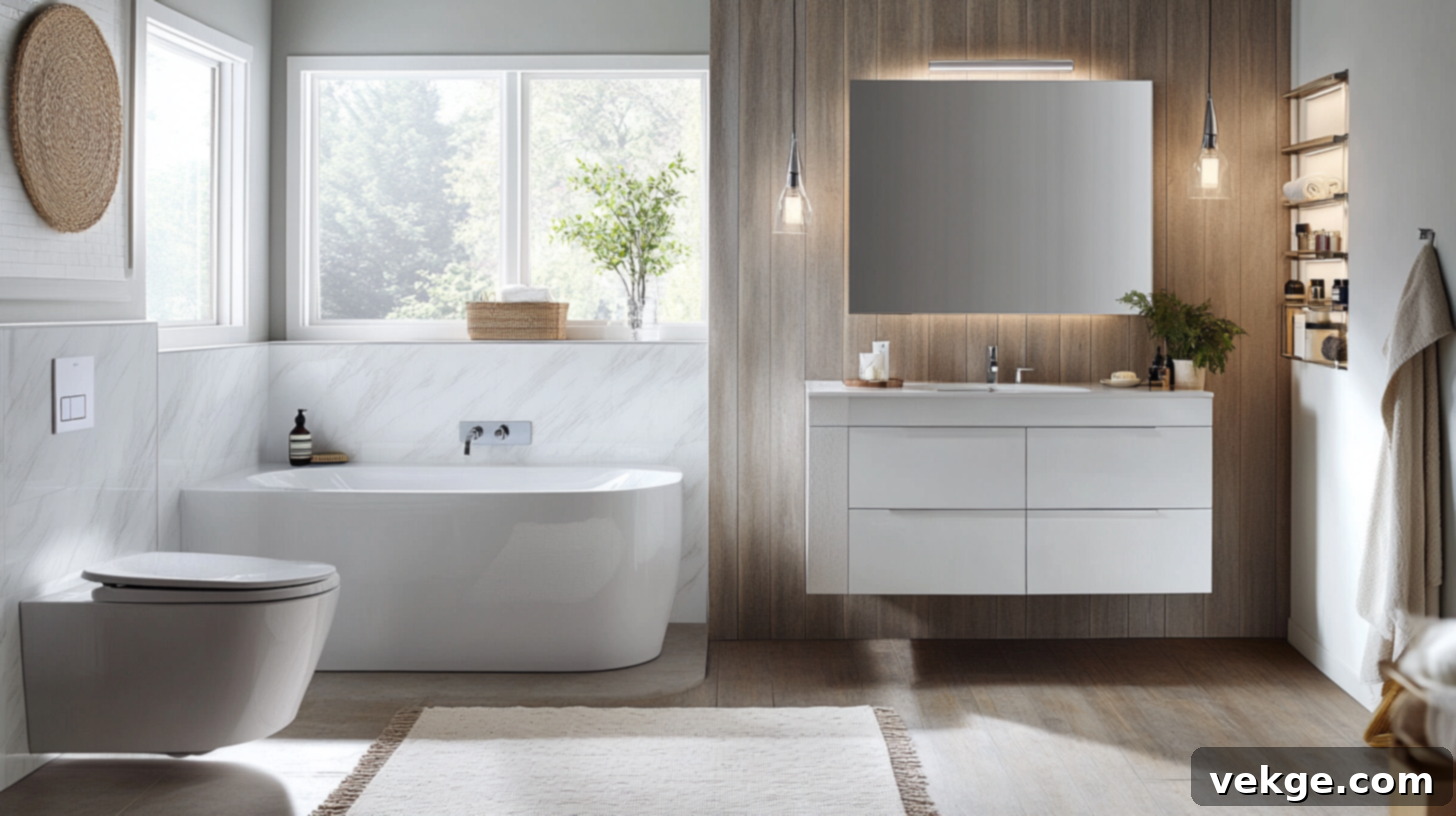 Classic White Bathroom Cabinets for a Bright and Clean Look