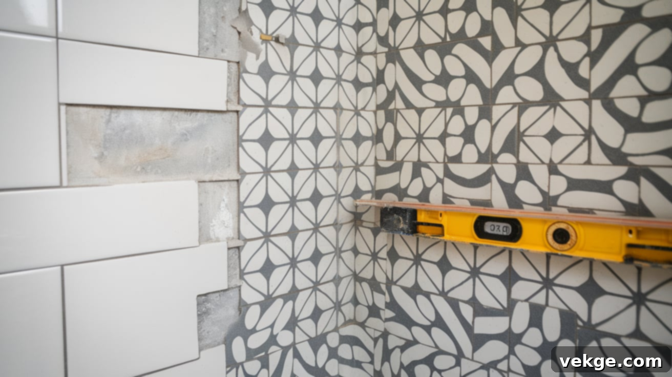 Installing Tiles on Walk-In Shower Walls