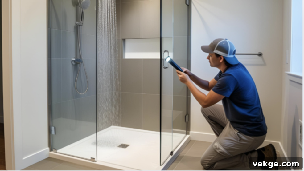 Inspecting and Testing a Newly Installed Walk-In Shower