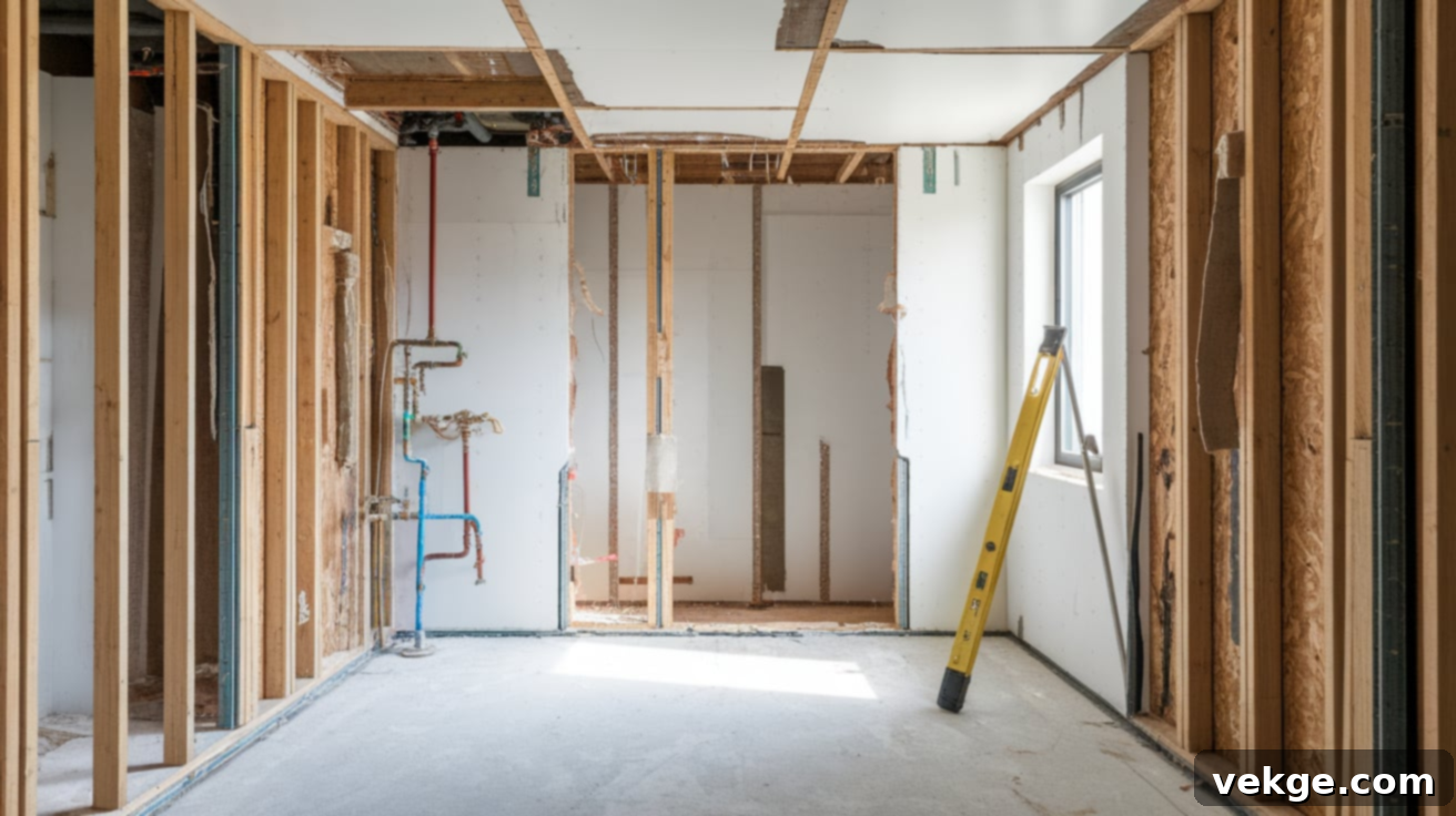 Preparing Bathroom Space for Walk-In Shower Installation