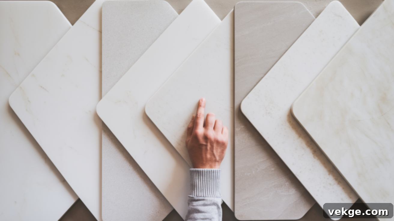 Selecting the perfect white quartz for your backsplash