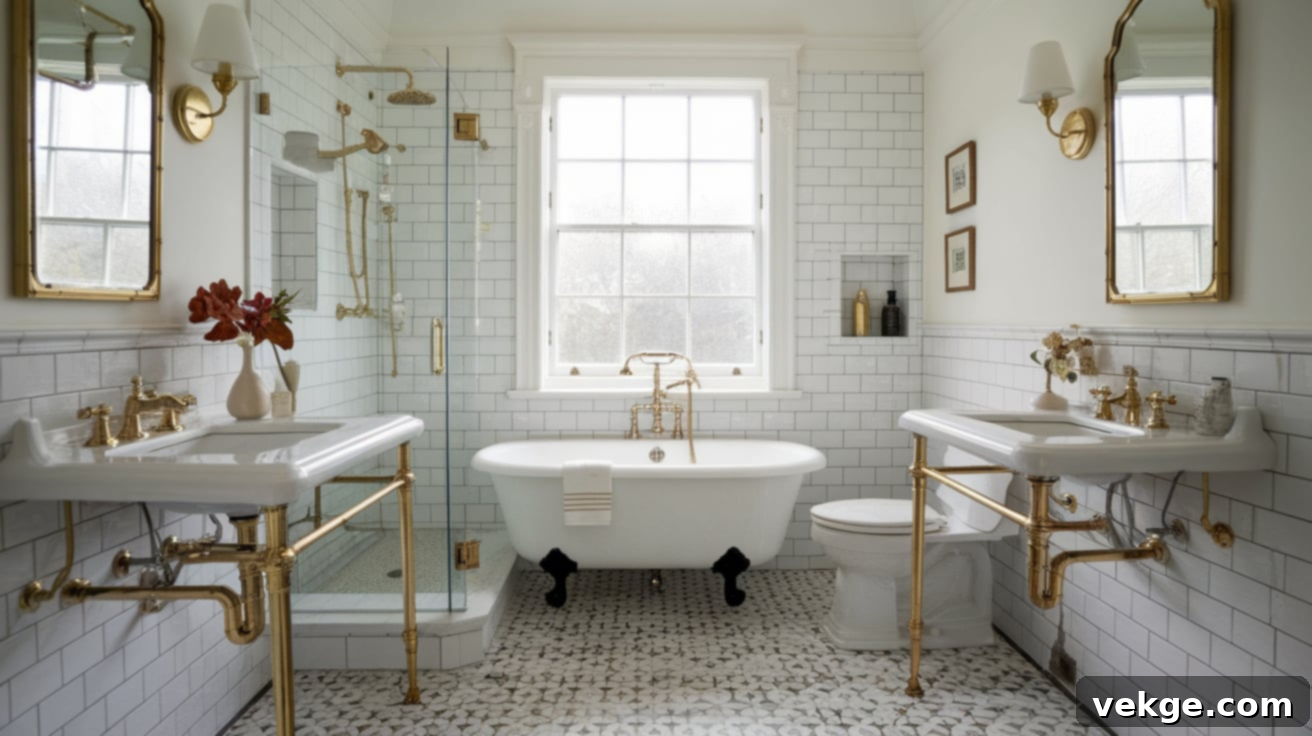 Vintage with a Twist Hall Bathroom