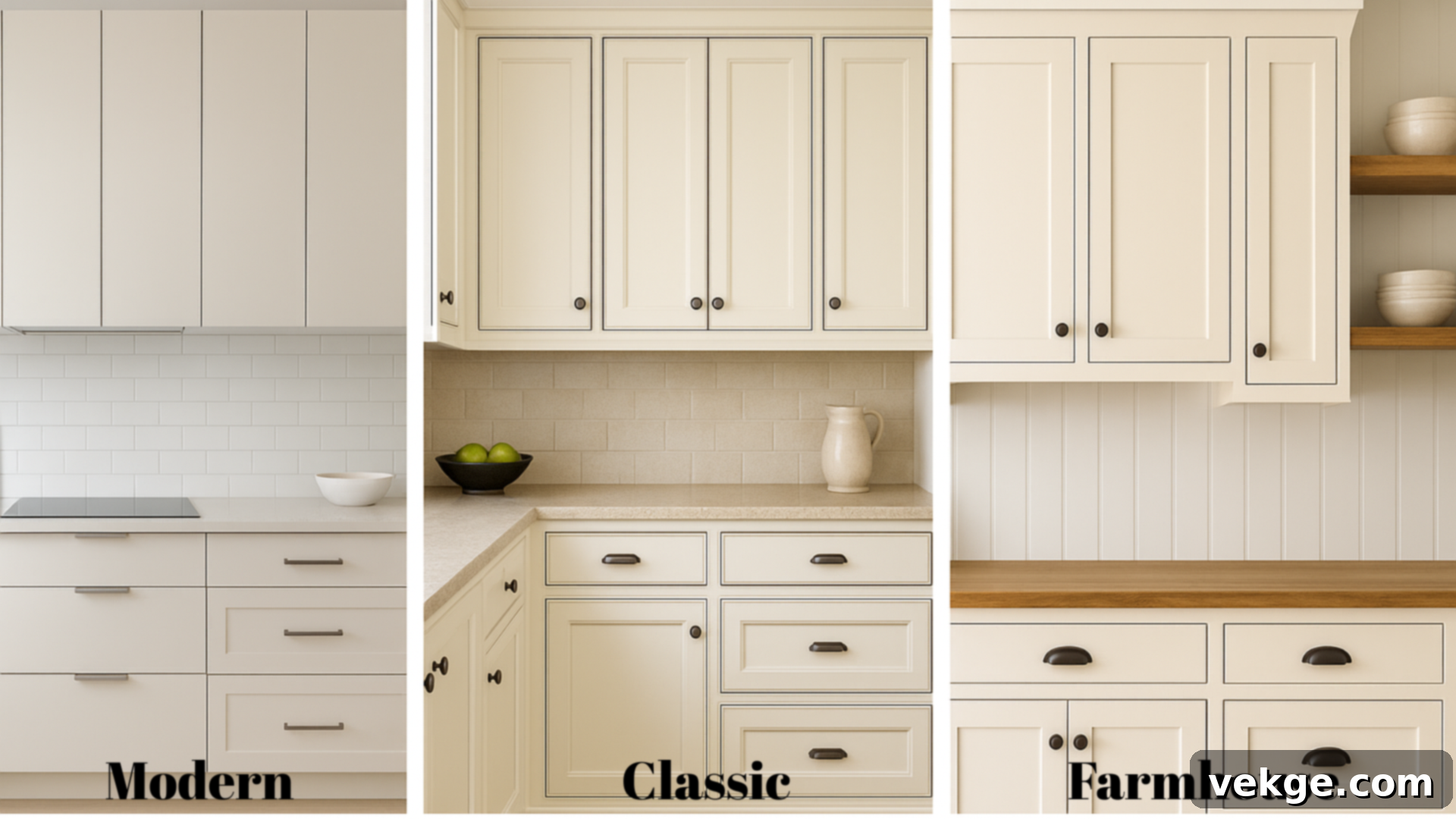 Popular Styles of Ivory Kitchen Cabinets