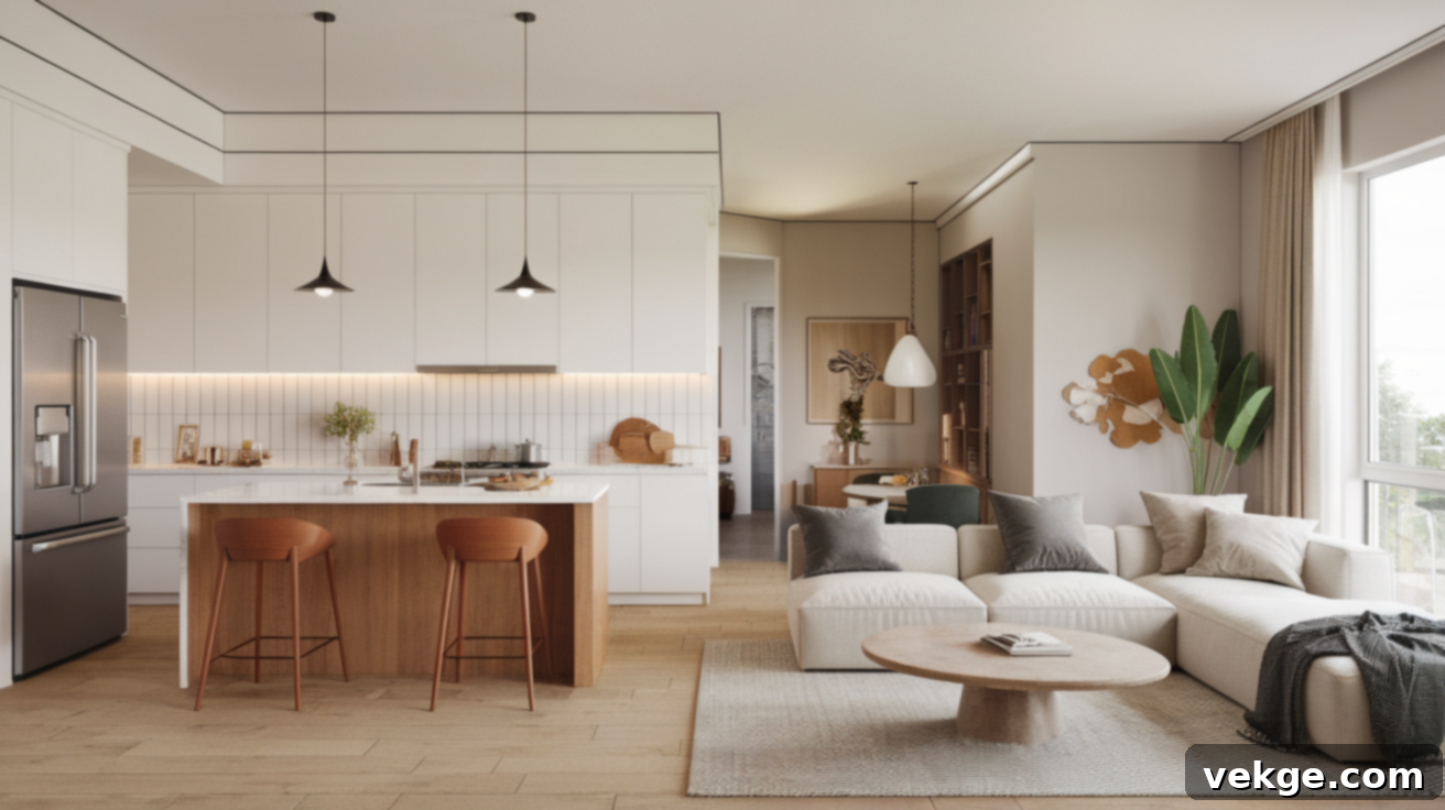 Popular Layouts for semi-open kitchen living room