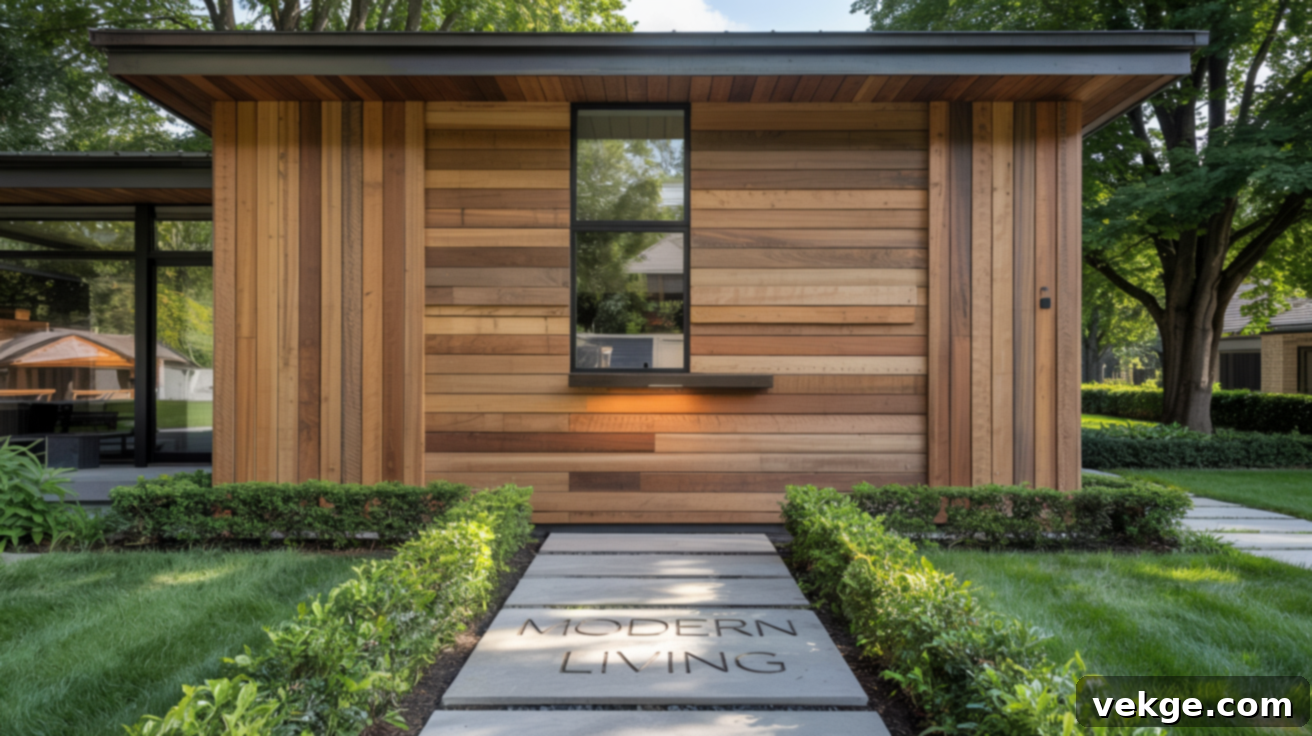 Horizontal and vertical wood plank mix