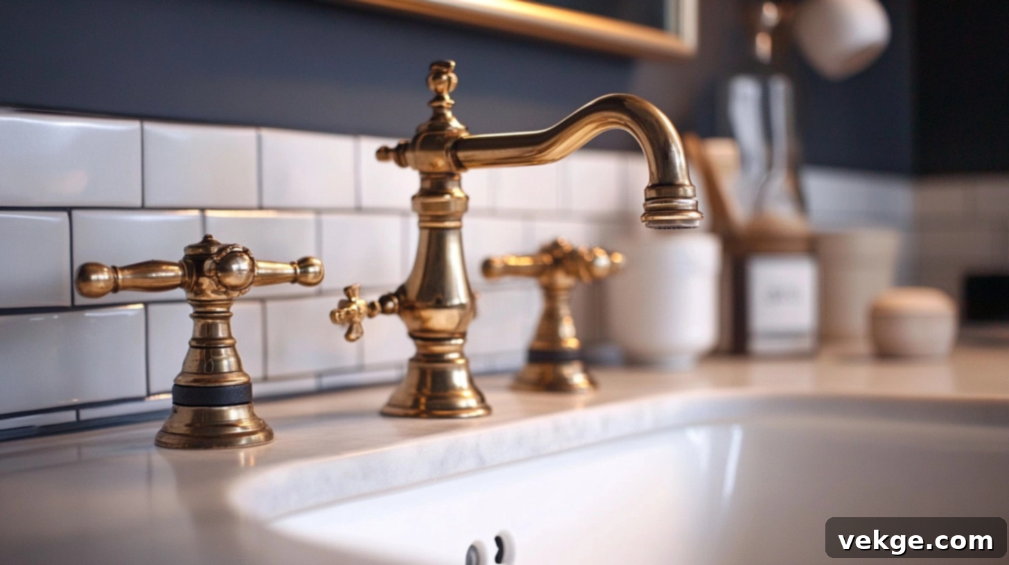 Aged Brass or Copper Faucets for Warmth