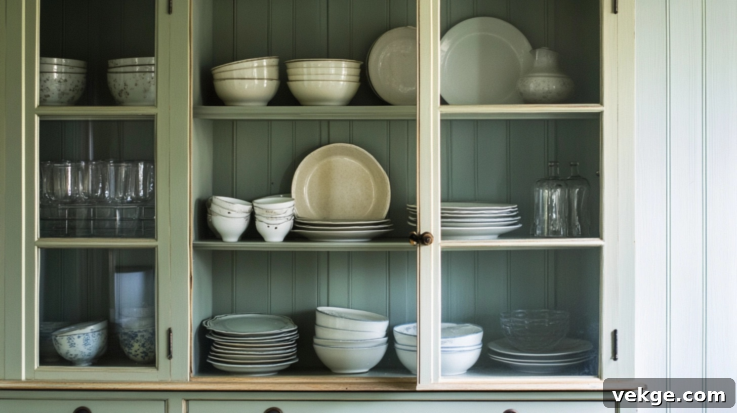 Elegant Glass-Front Display Cabinets