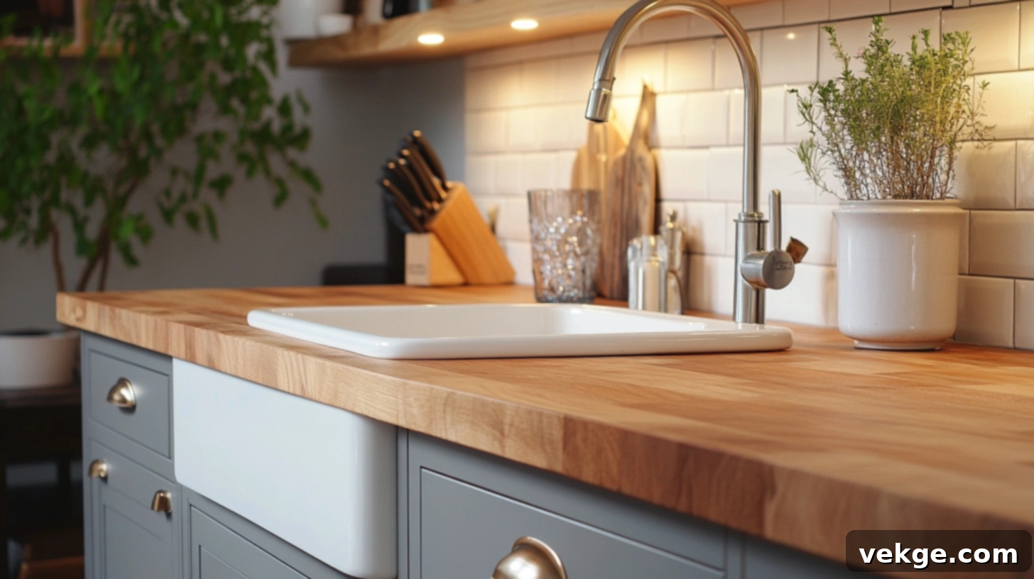 Warm and Inviting Butcher Block Countertops