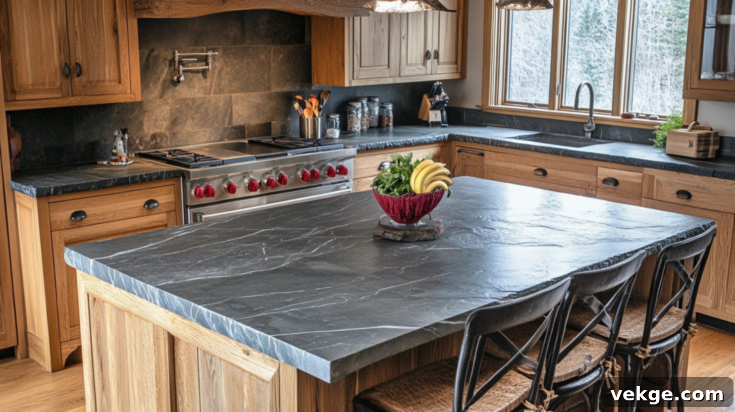 Elegant Soapstone or Marble Surfaces