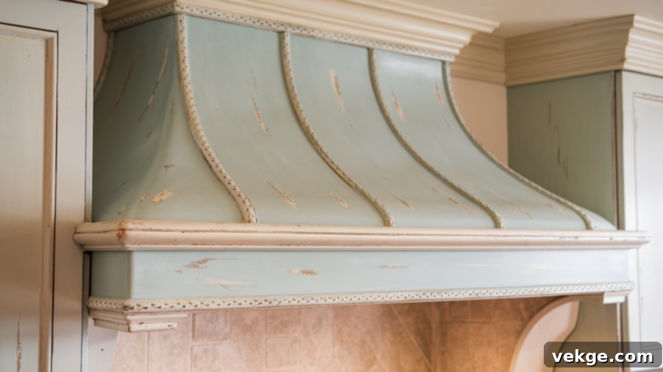 Shabby Chic Range Hood Cover