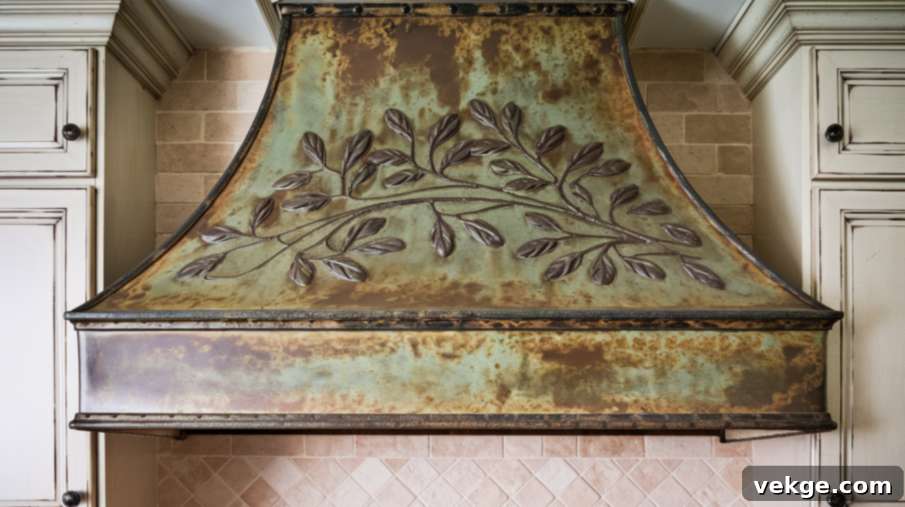 Vintage Tin Range Hood Cover