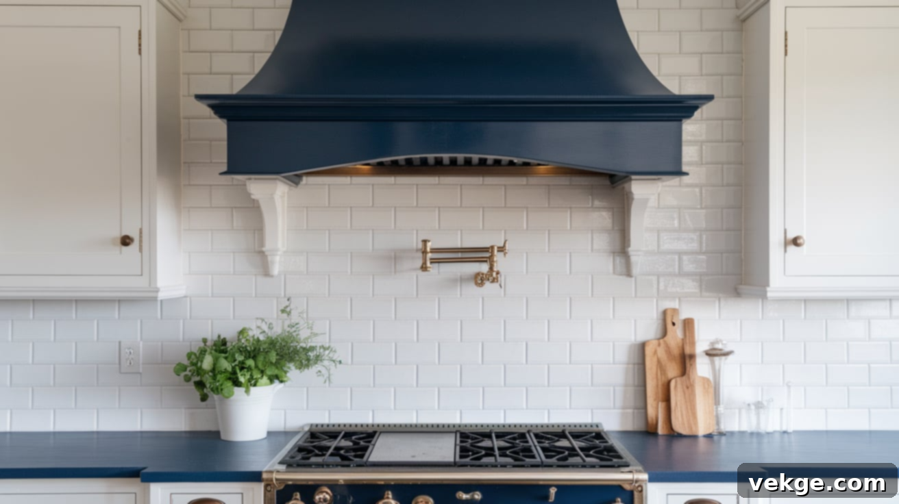 Painted Range Hood Cover